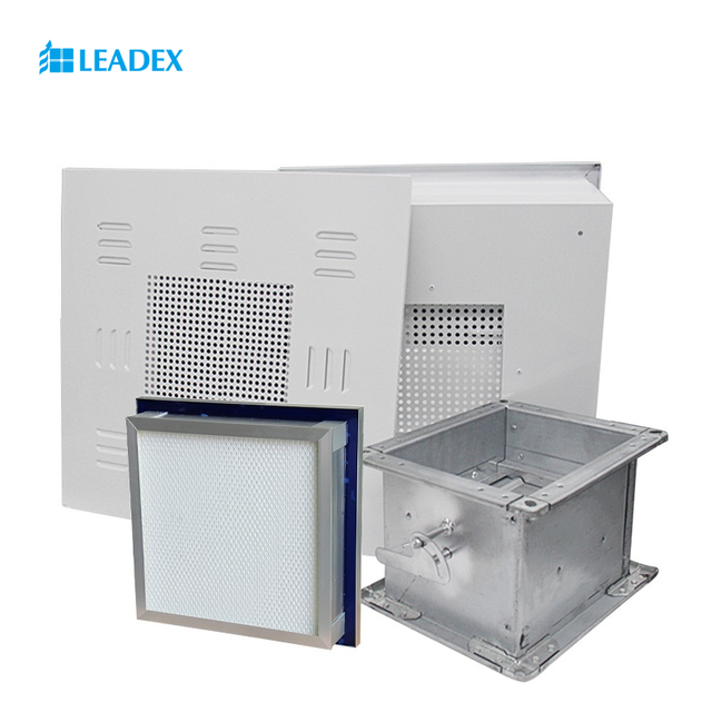 High Efficiency HEPA Supply Air Box with Diffuser Plate for ISO Class Cleanrooms